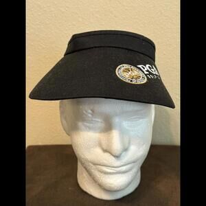 Kate Lord Black Golf Visor Hat Womens Adjustable AHEAD - EUC